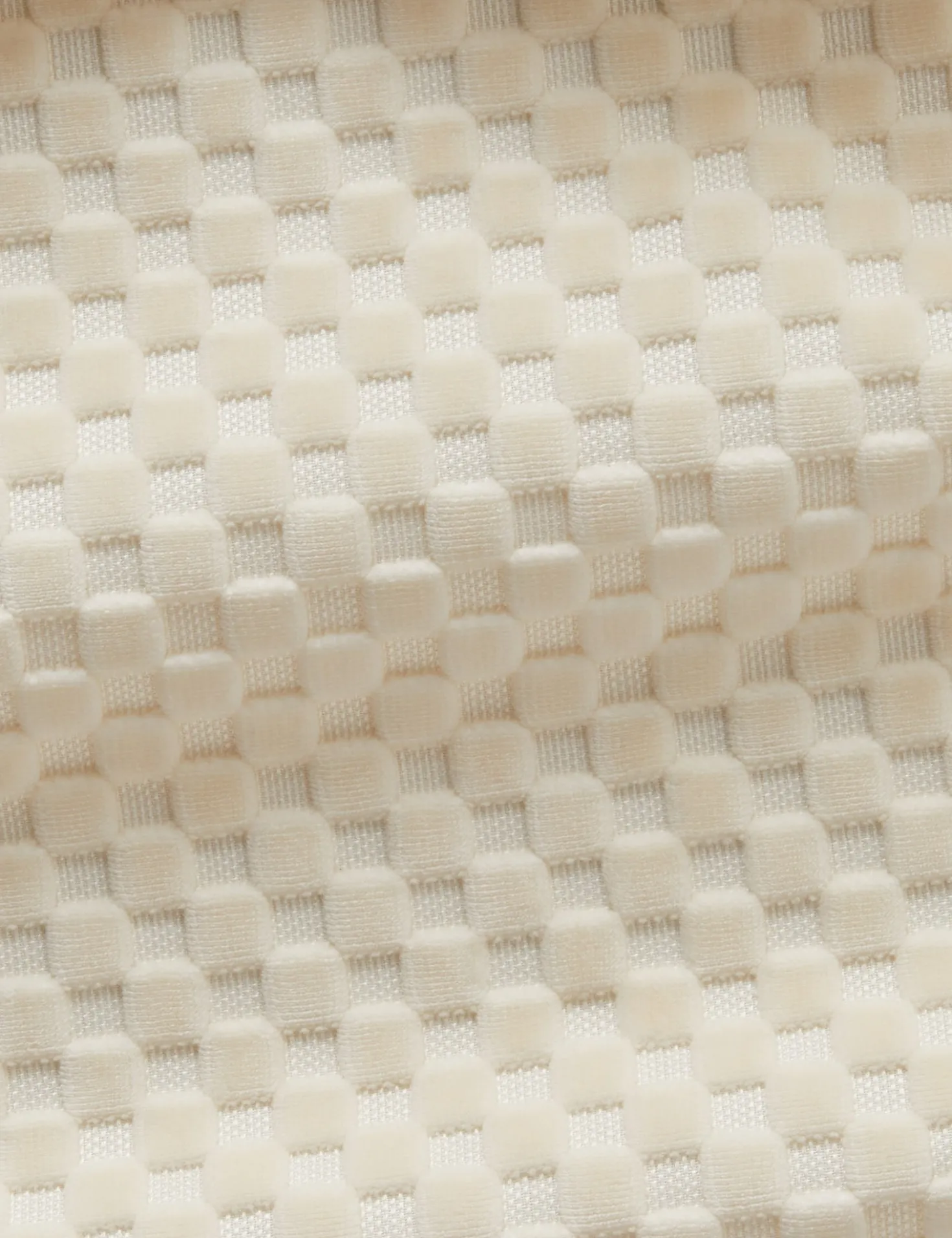 Hi-Lo Checker Velvet Fabric by Sarah Sherman Samuel