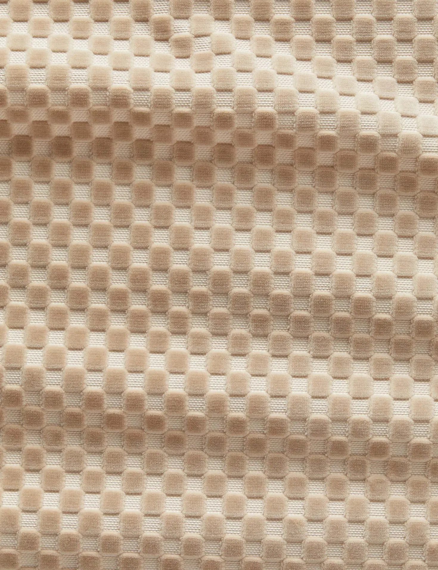 Hi-Lo Checker Velvet Fabric by Sarah Sherman Samuel
