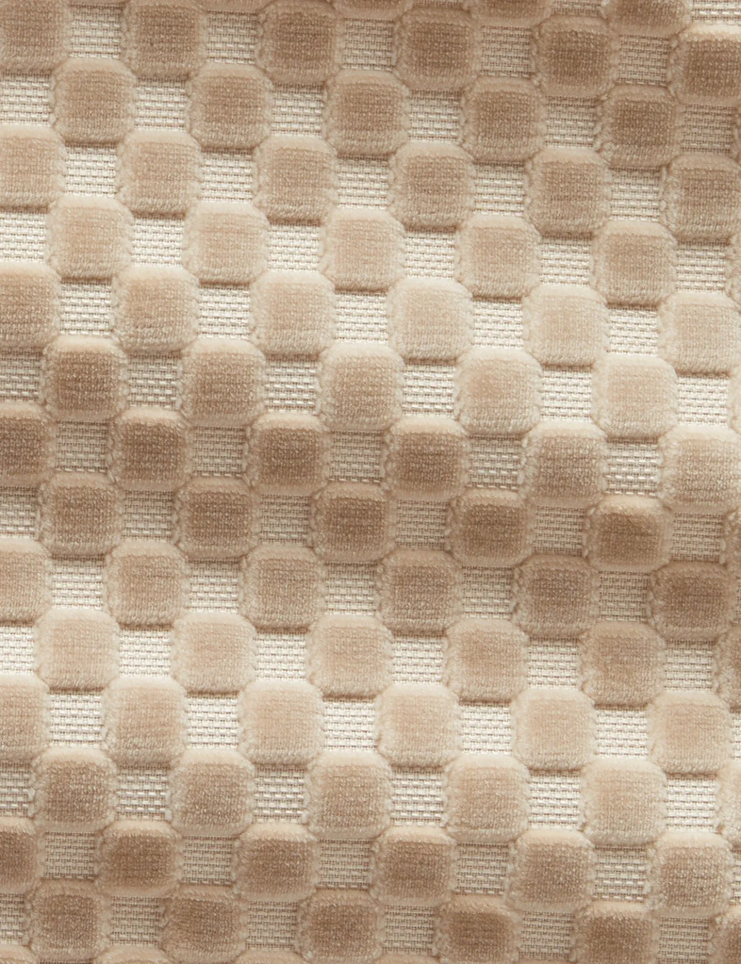Hi-Lo Checker Velvet Fabric by Sarah Sherman Samuel