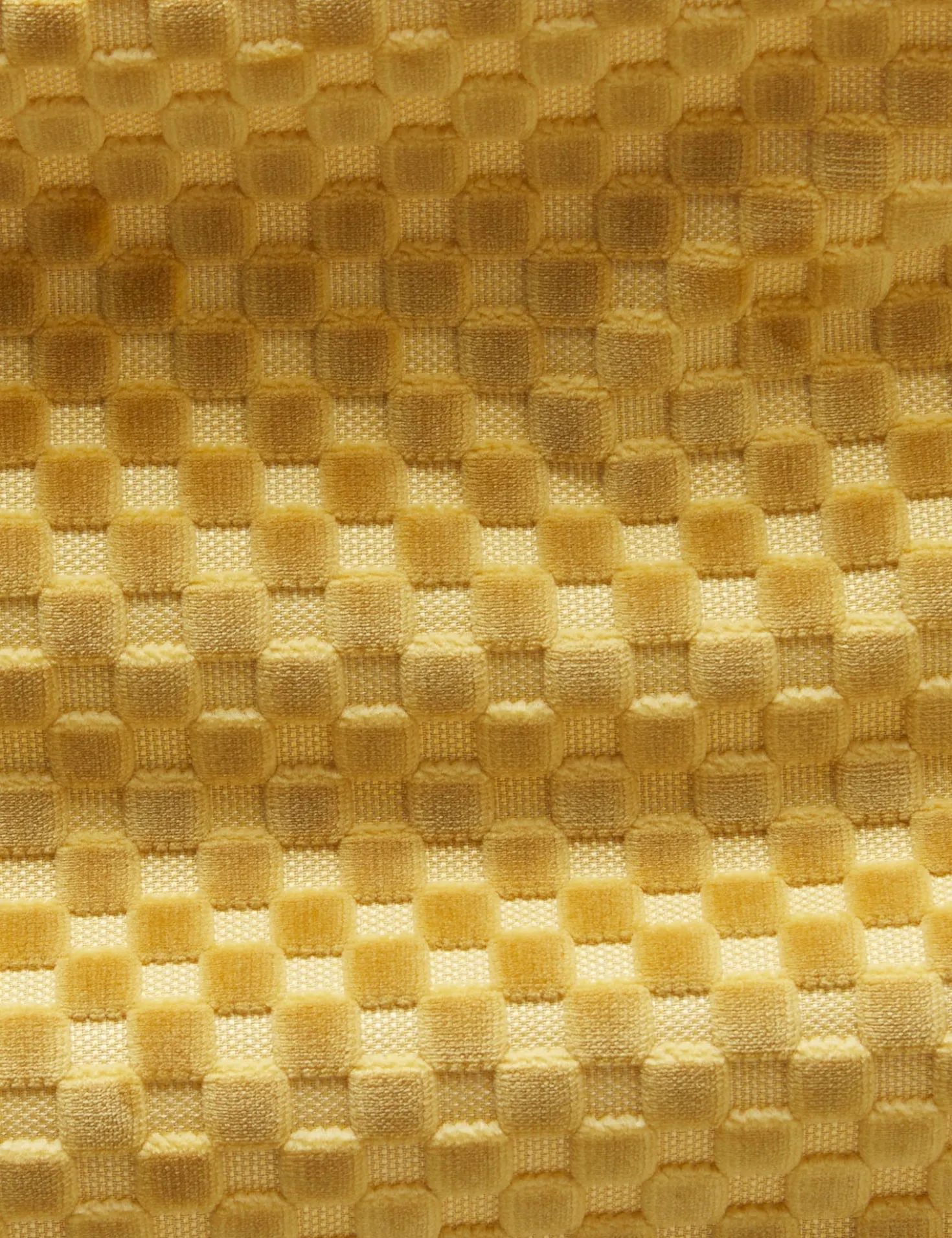 Hi-Lo Checker Velvet Fabric by Sarah Sherman Samuel
