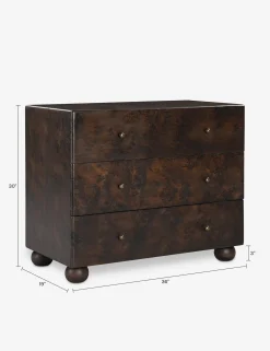 Hobbes 3-Drawer Nightstand