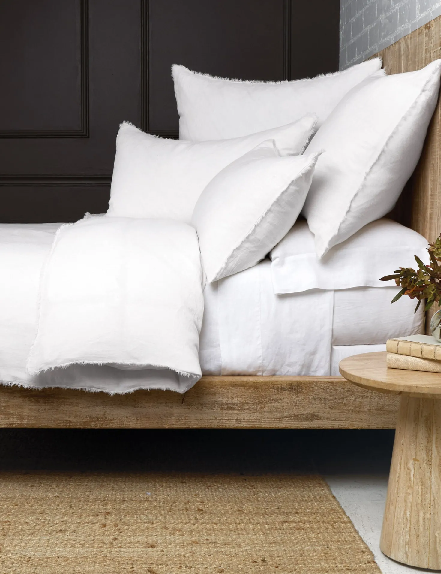Hunter Linen Duvet Cover by Pom Pom at Home