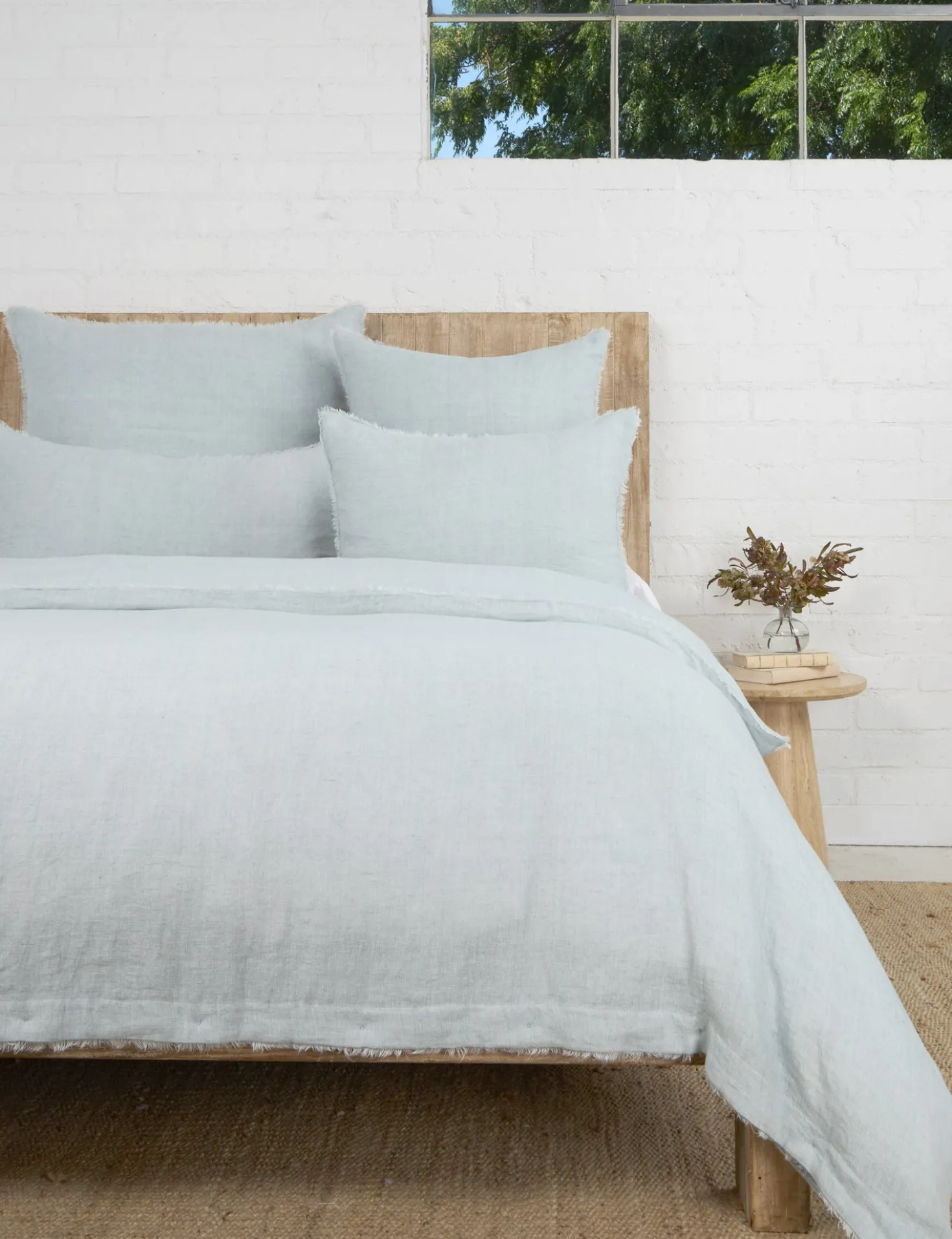 Hunter Linen Duvet Cover by Pom Pom at Home