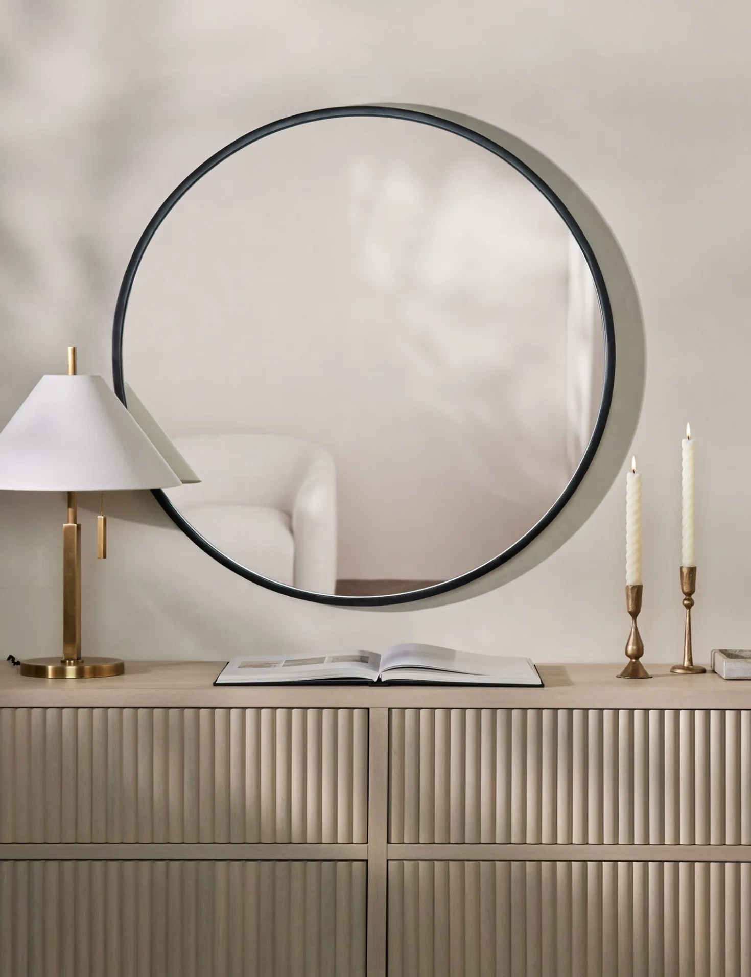 Idris Round Mirror