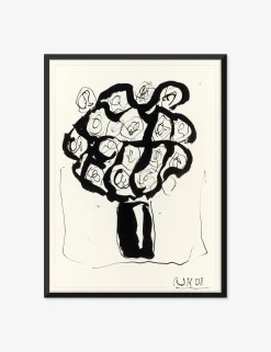 Ink Flower 5 Wall Art by Arthur Krakower