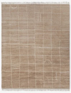 Irregular Grid Hand-Knotted Wool Rug by Sarah Sherman Samuel