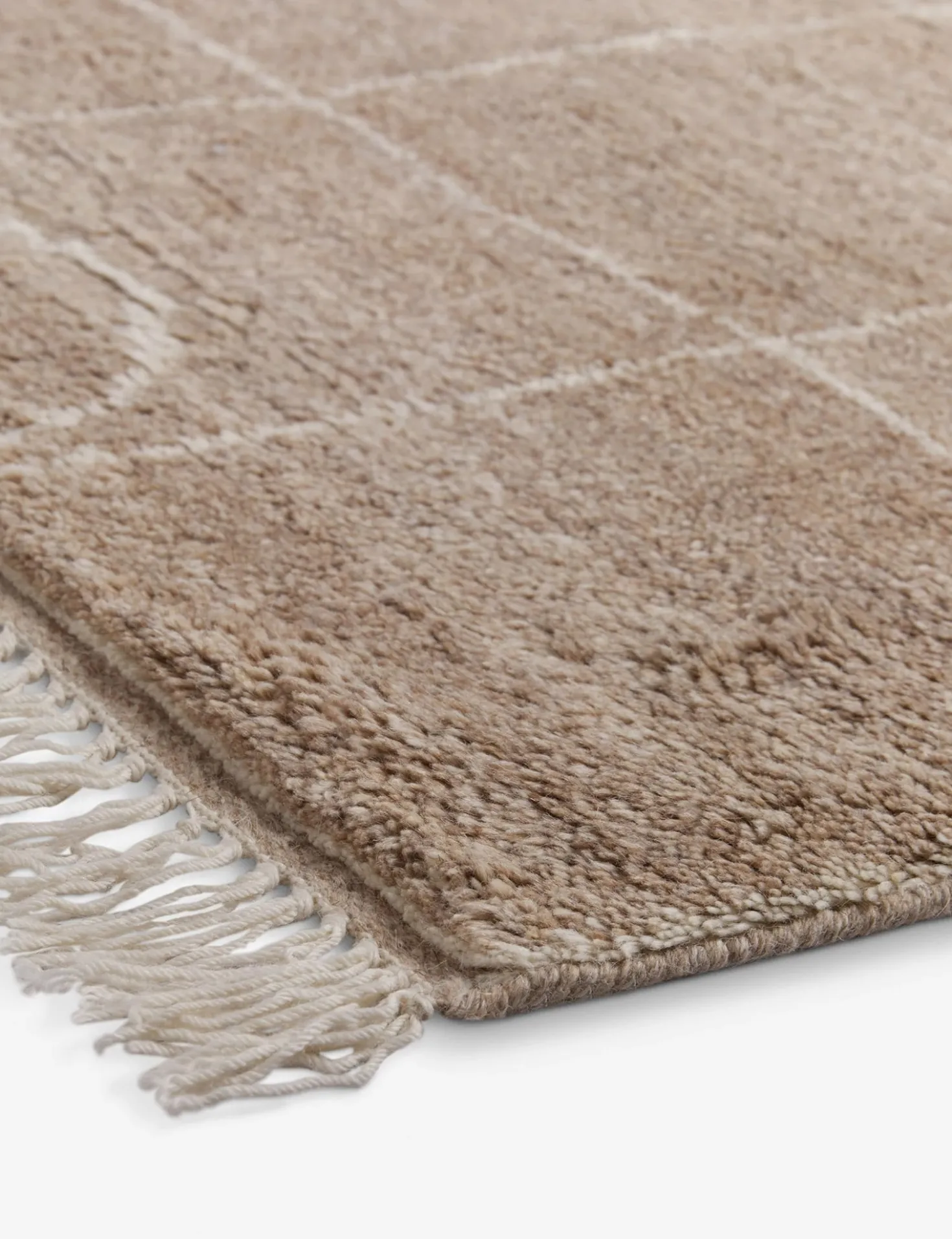 Irregular Grid Hand-Knotted Wool Rug by Sarah Sherman Samuel