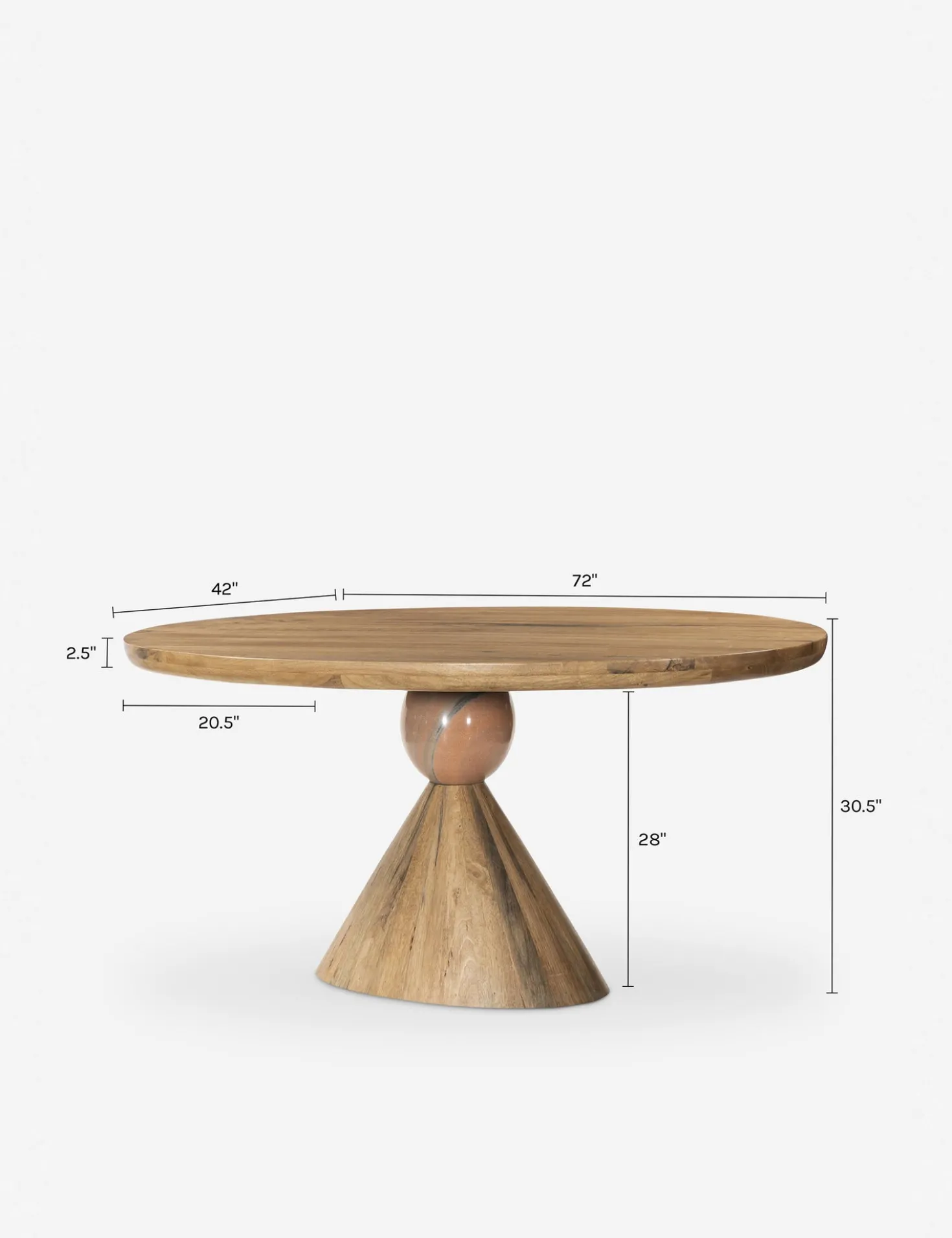 Jasmine Oval Dining Table