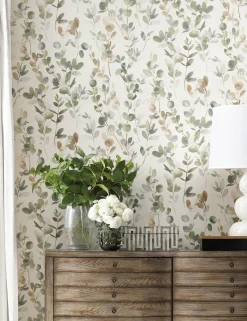 Joyful Eucalyptus Wallpaper by Candice Olson
