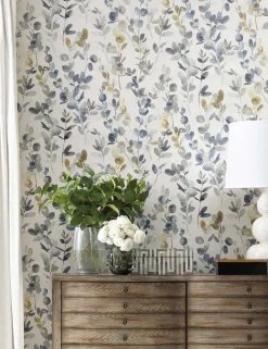 Joyful Eucalyptus Wallpaper by Candice Olson