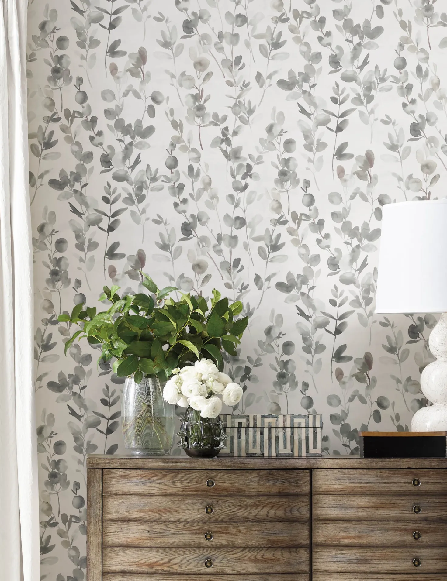 Joyful Eucalyptus Wallpaper by Candice Olson