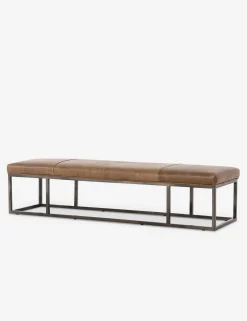Kabina Leather Bench