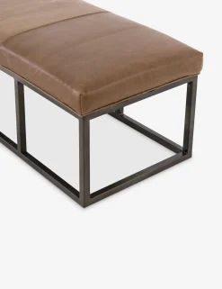 Kabina Leather Bench