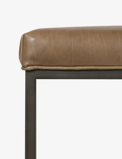 Kabina Leather Bench