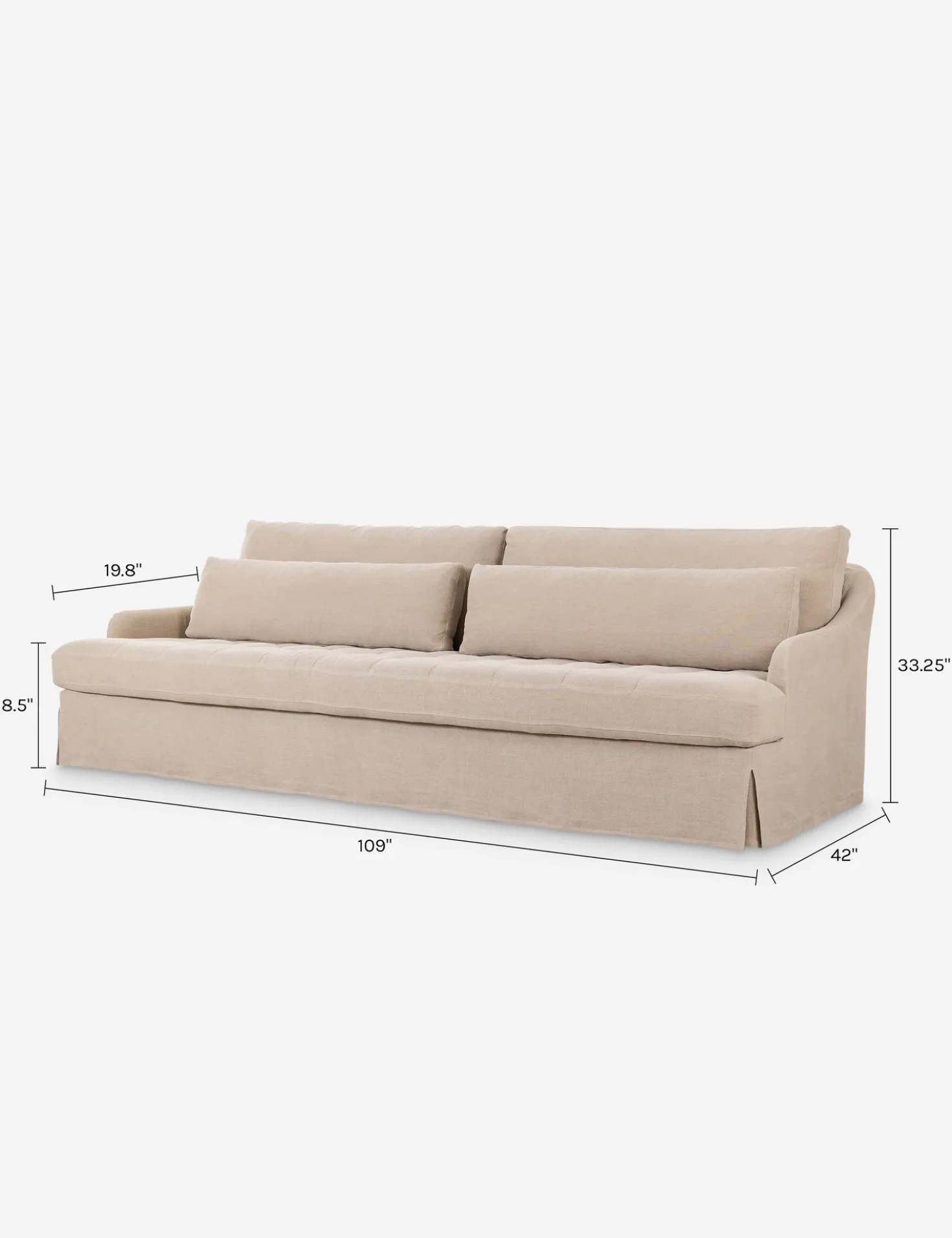 Keena Slipcover Sofa by Amber Lewis x Four Hands