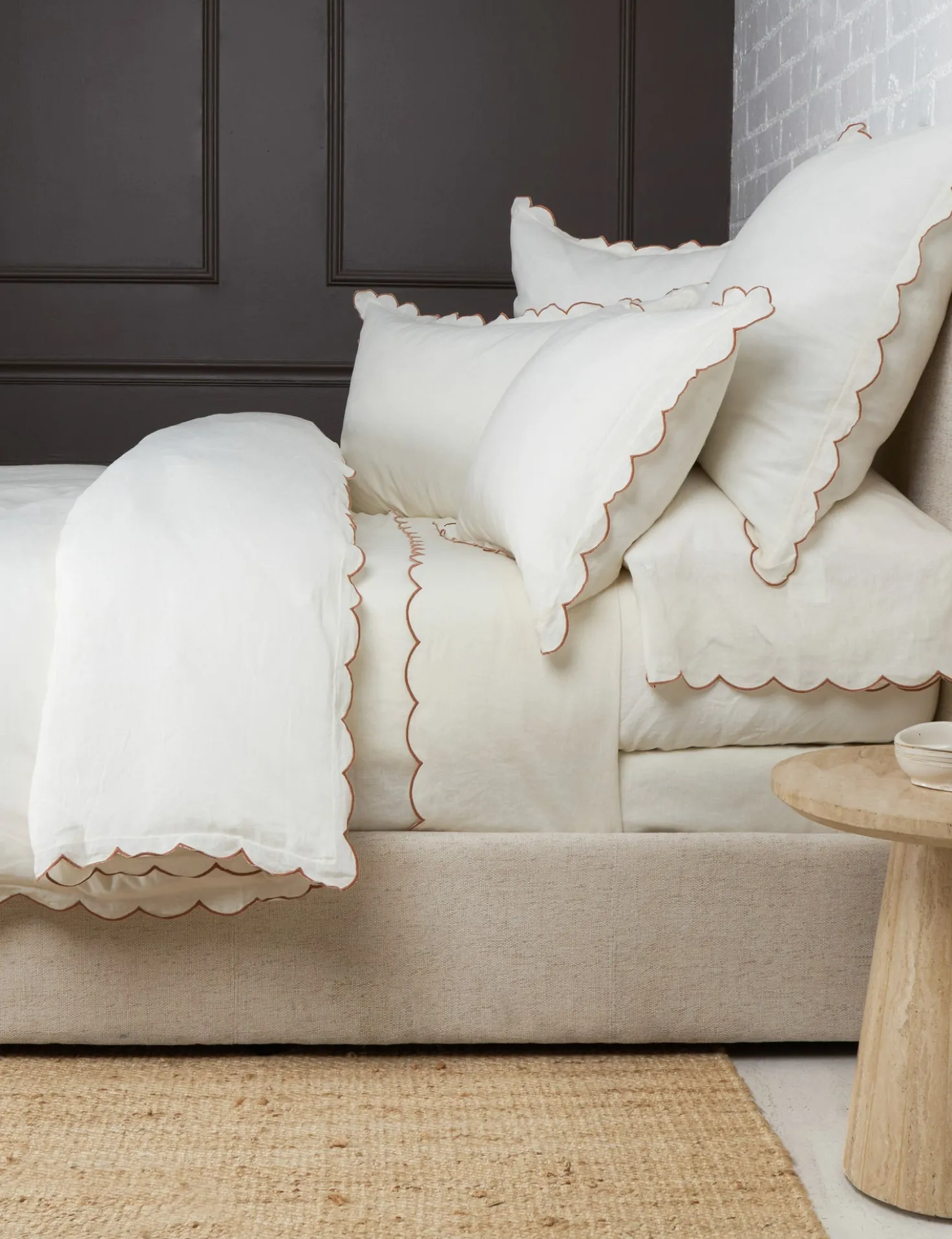 Kelly Linen Duvet Cover by Pom Pom At Home
