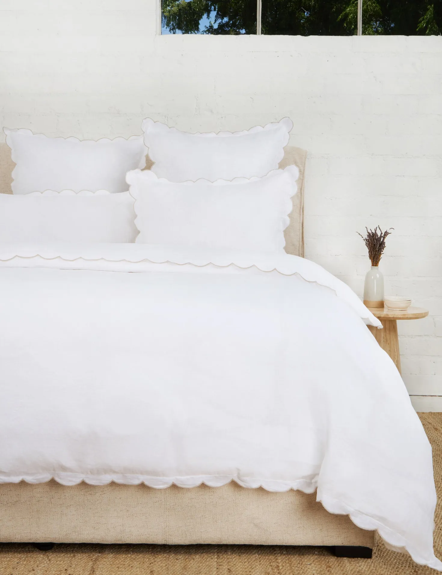 Kelly Linen Duvet Cover by Pom Pom At Home