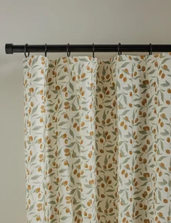 Kumquats Linen Curtain Panel by Rylee + Cru
