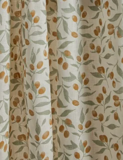 Kumquats Linen Curtain Panel by Rylee + Cru