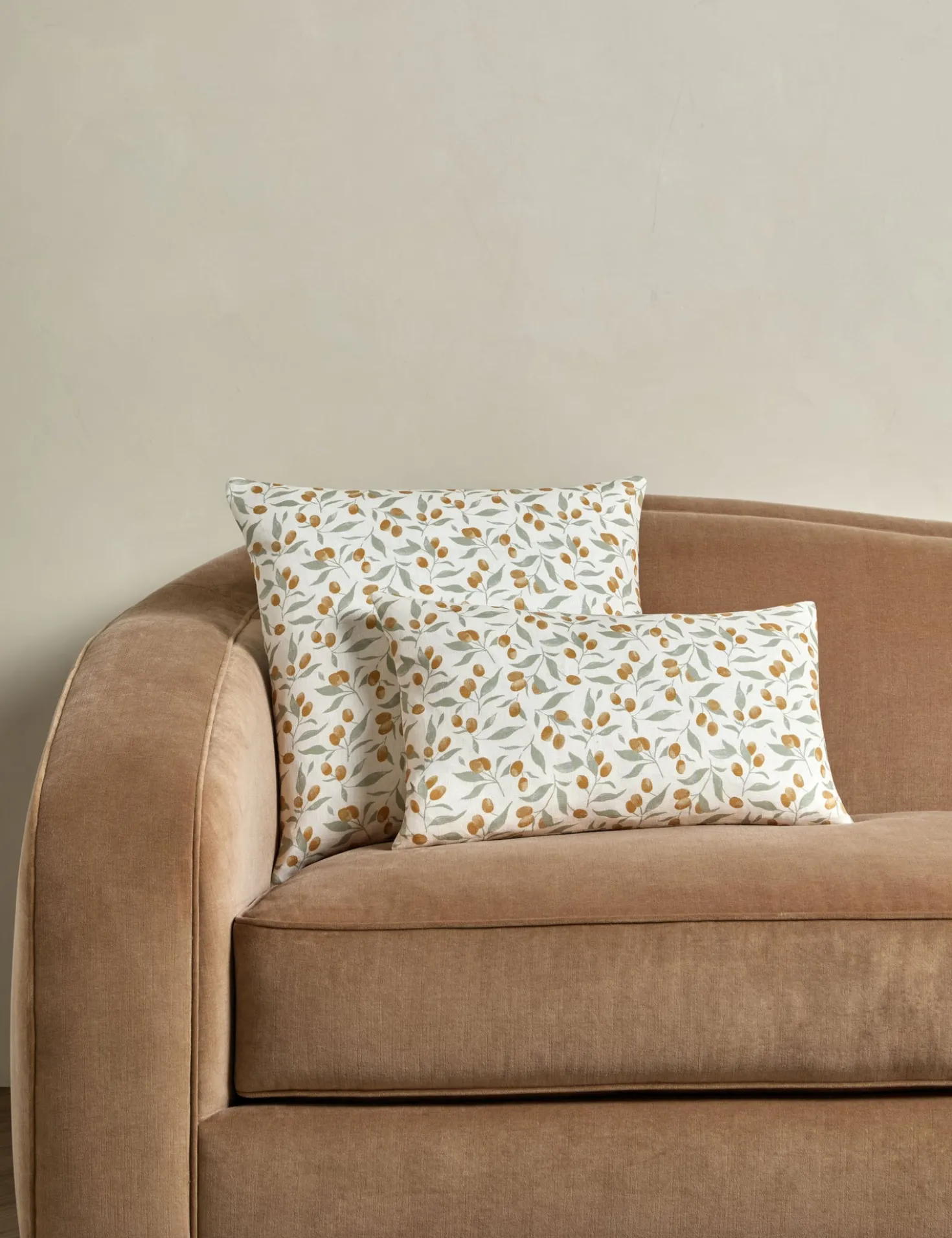Kumquats Linen Pillow by Rylee + Cru