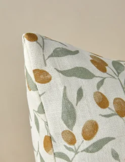 Kumquats Linen Pillow by Rylee + Cru