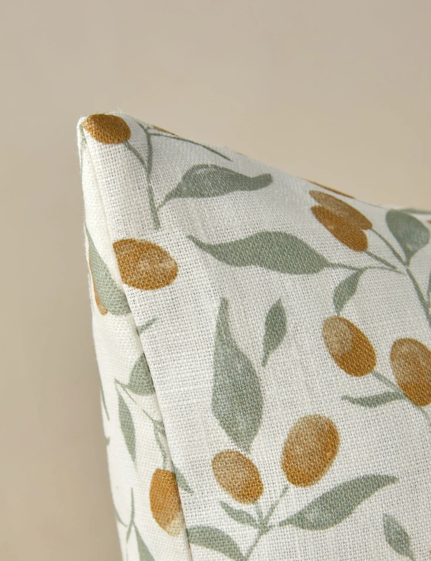 Kumquats Linen Pillow by Rylee + Cru
