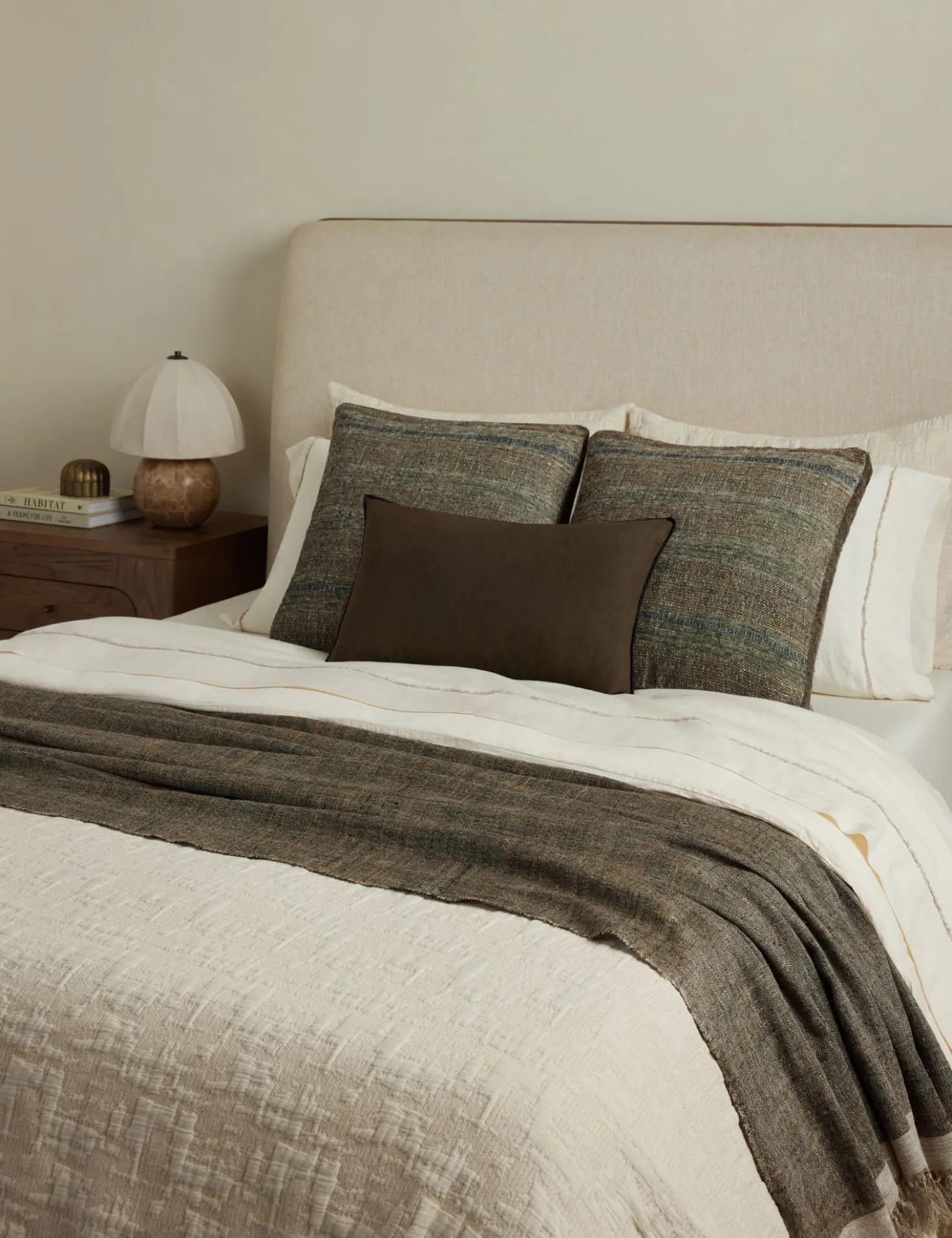 Laba Linen Silk Throw by DISC Interiors