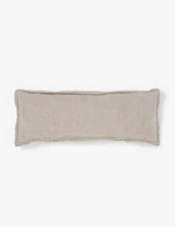 Laurel Stonewashed Linen Lumbar Pillow by Pom Pom at Home
