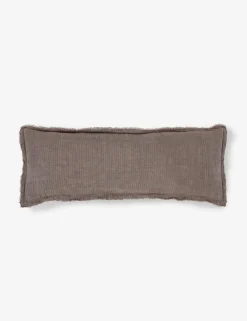 Laurel Stonewashed Linen Lumbar Pillow by Pom Pom at Home