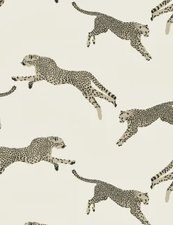 Leaping Cheetah Cotton Fabric by Scalamandre