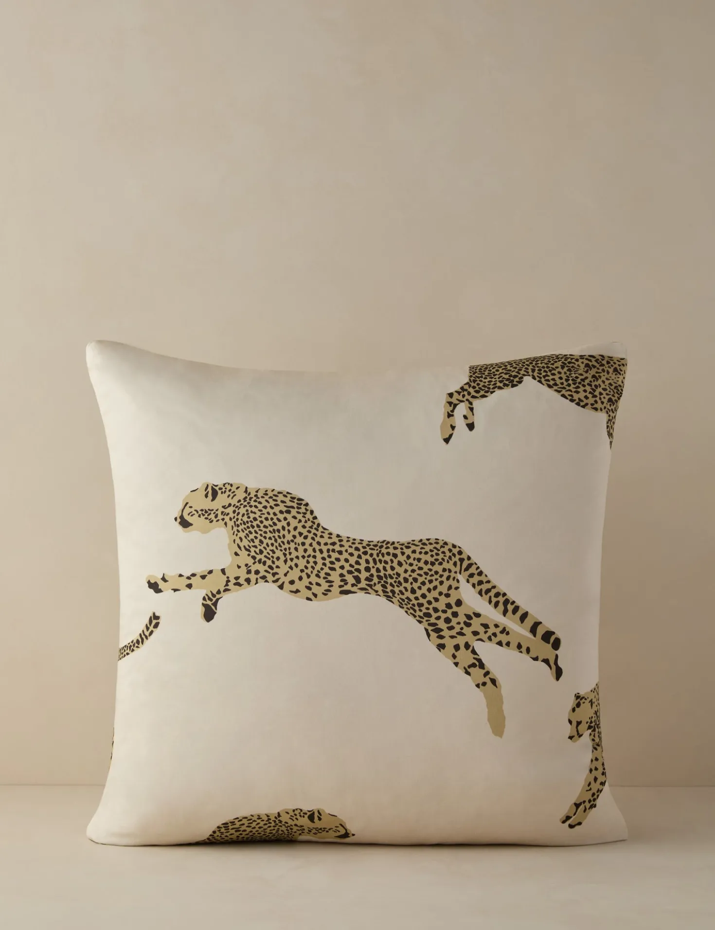 Leaping Cheetah Pillow by Scalamandre