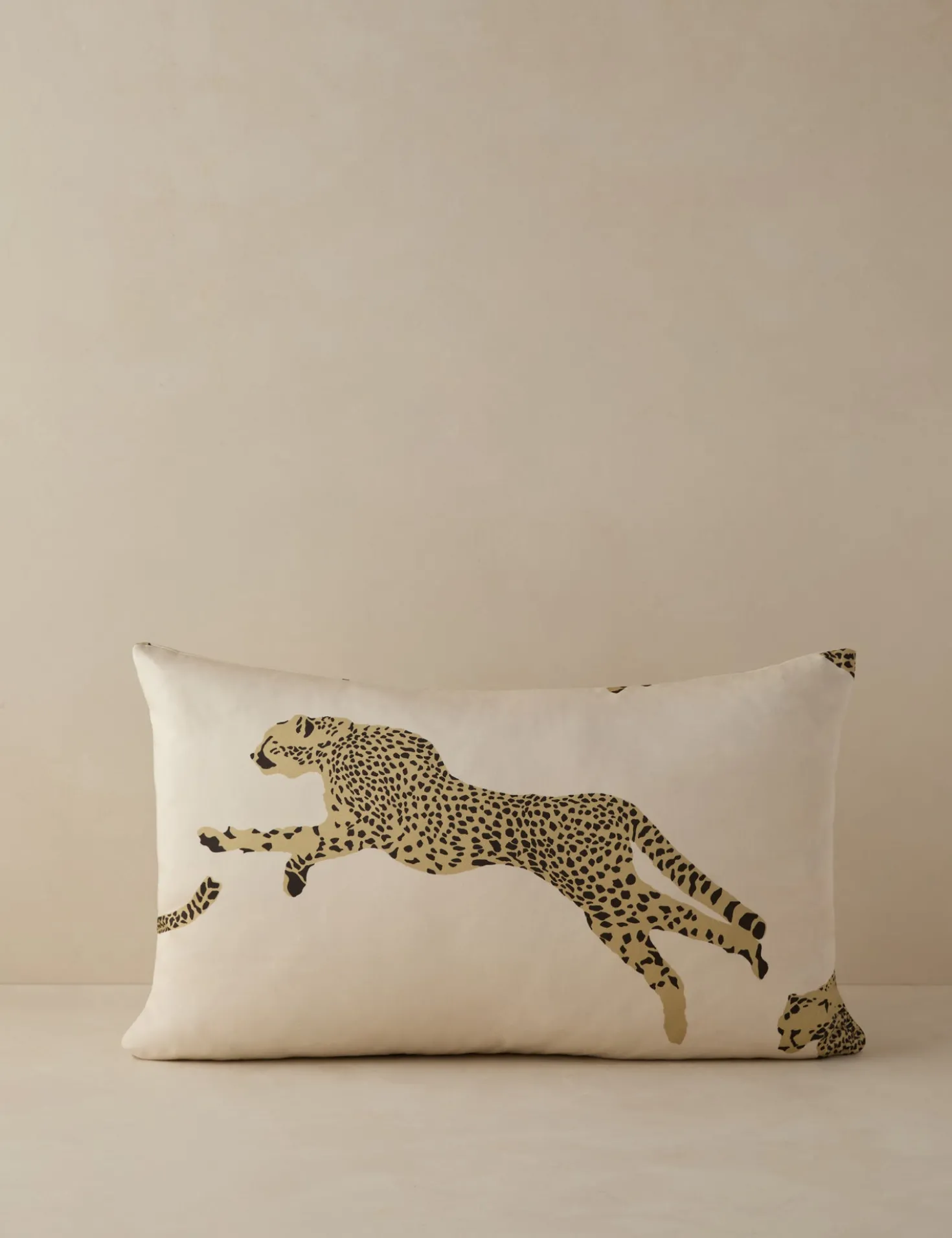 Leaping Cheetah Pillow by Scalamandre