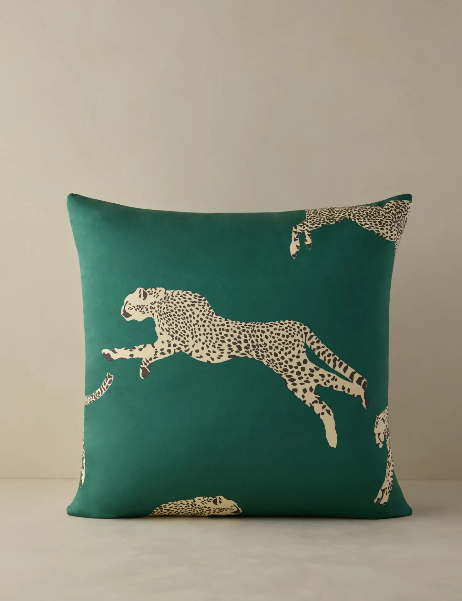 Leaping Cheetah Pillow by Scalamandre