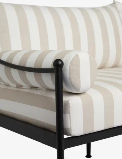 Leni Outdoor Sofa, Natural Stripe
