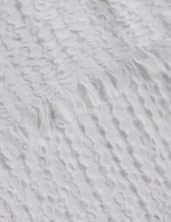 Lenora Textured Cotton Linen Blanket