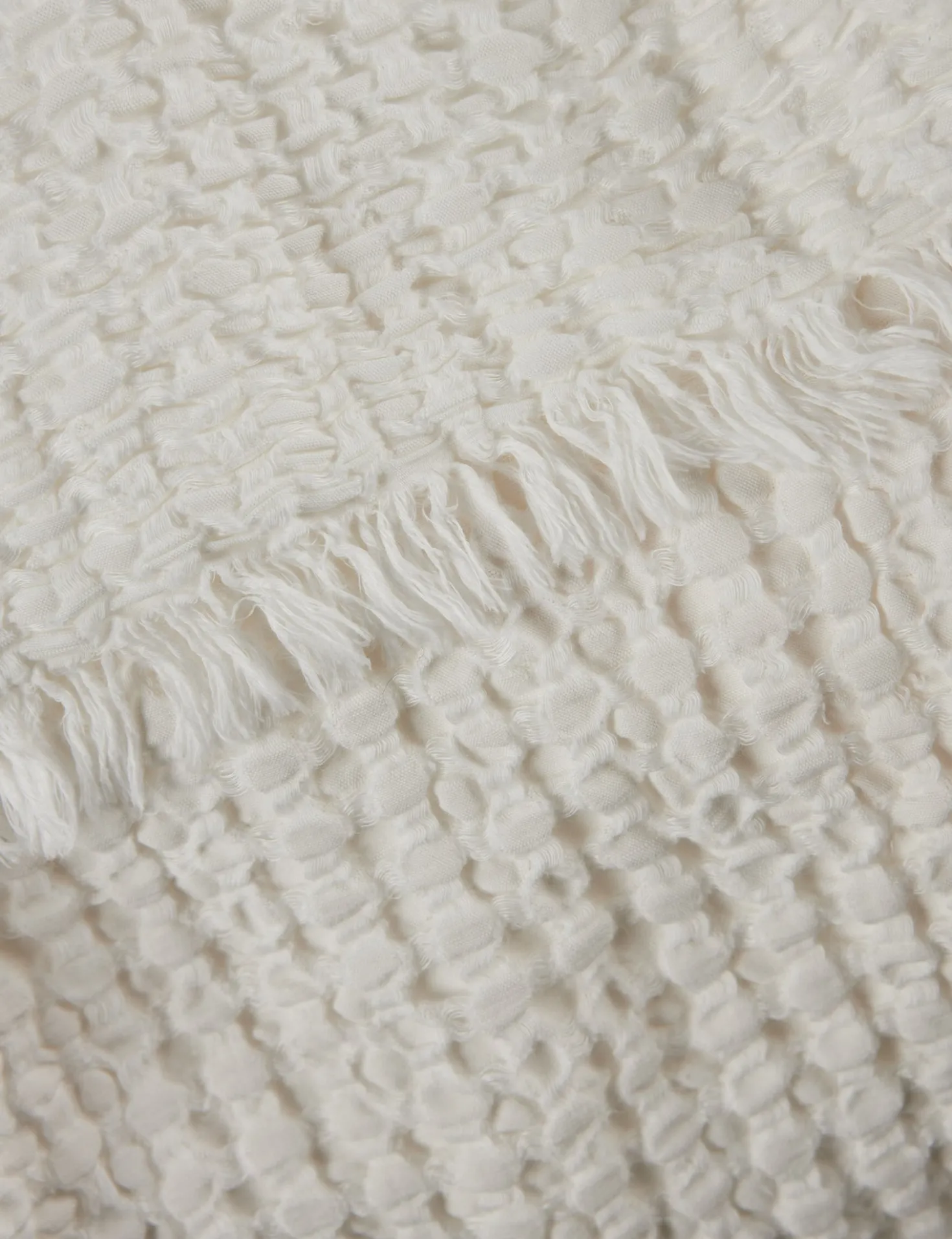 Lenora Textured Cotton Linen Blanket