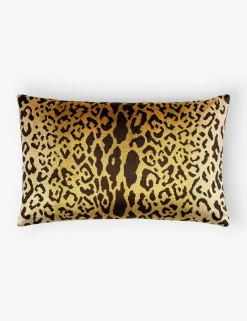 Leopardo Silk Pillow by Scalamandré