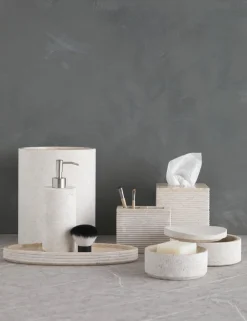 Limestone Bath Accessories by Kassatex
