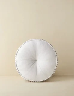 Littu Indoor / Outdoor Striped Disc Pillow by Sarah Sherman Samuel