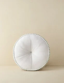 Littu Indoor / Outdoor Striped Disc Pillow by Sarah Sherman Samuel