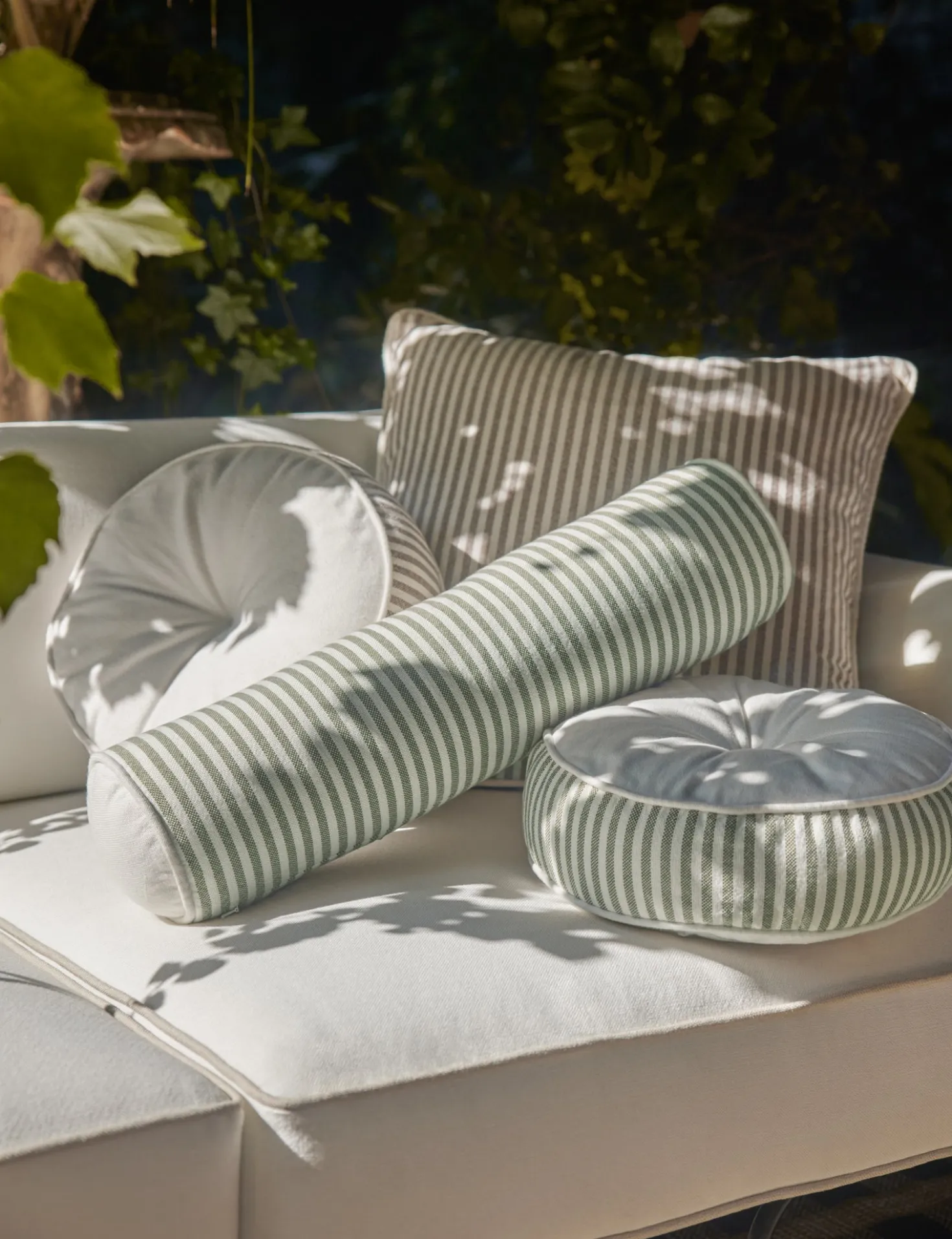 Littu Indoor / Outdoor Striped Bolster Pillow by Sarah Sherman Samuel