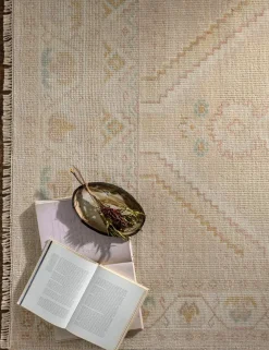 Lotus Hand-Knotted Wool-Blend Rug