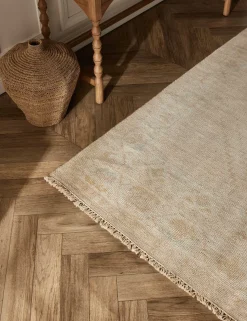 Lotus Hand-Knotted Wool-Blend Rug