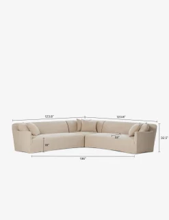 Lowell Slipcover Sectional Sofa by Amber Lewis x Four Hands