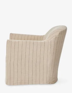 Lowell Slipcover Swivel Chair by Amber Lewis x Four Hands