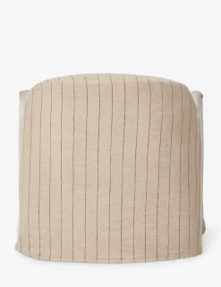 Lowell Slipcover Swivel Chair by Amber Lewis x Four Hands
