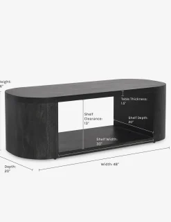 Luna Oval Coffee Table