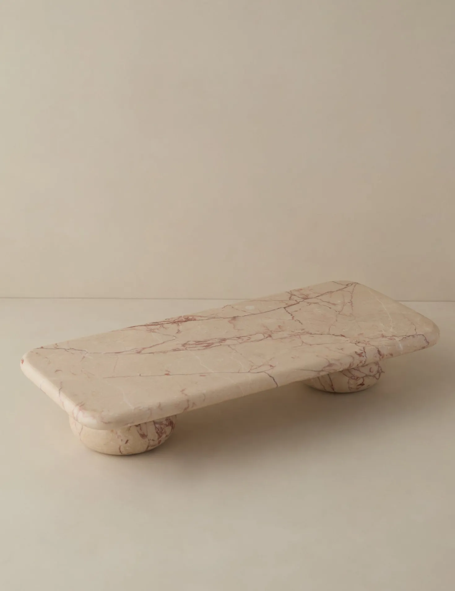 Lusine Rectangular Marble Serving Stand