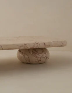 Lusine Rectangular Marble Serving Stand