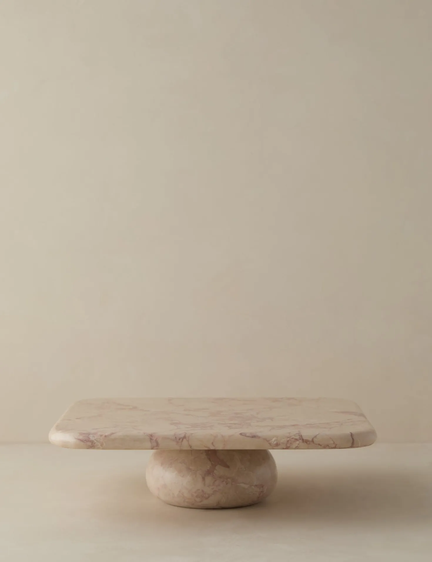 Lusine Square Marble Serving Stand